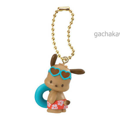 PSL Sanrio Characters Aloha Swing Collection 5 Types set Tanned Gal Hello Kitty