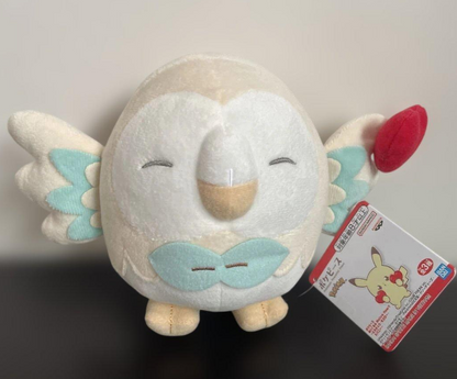 Pokemon PokePeace Plush Toy Mellow Heart Rowlet 12cm