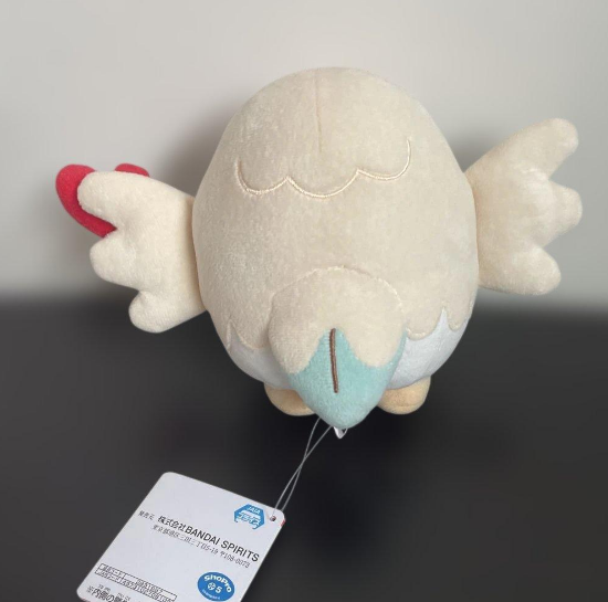 Pokemon PokePeace Plush Toy Mellow Heart Rowlet 12cm
