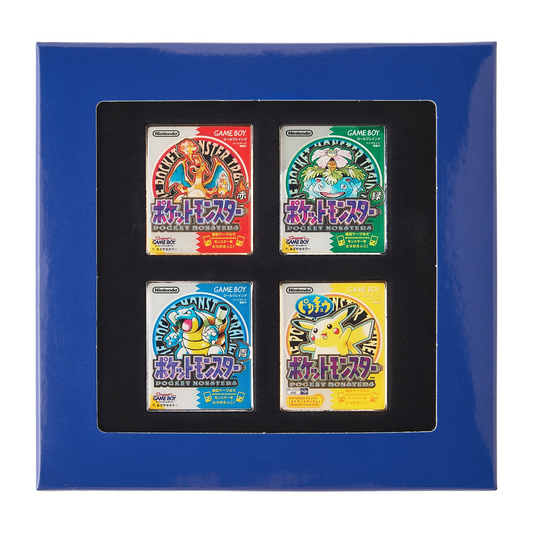 Pokemon Center Release Year Pin Set Red・Green・Blue・Pikachu (Kanto) 4 Badges