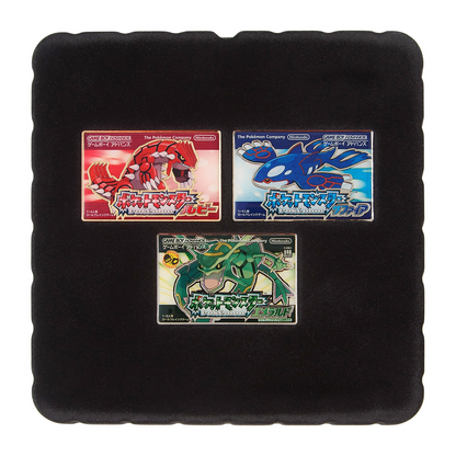 Pokemon Center Release Year 3-Pin Set: Ruby / Sapphire / Emerald, GBA Cover Art