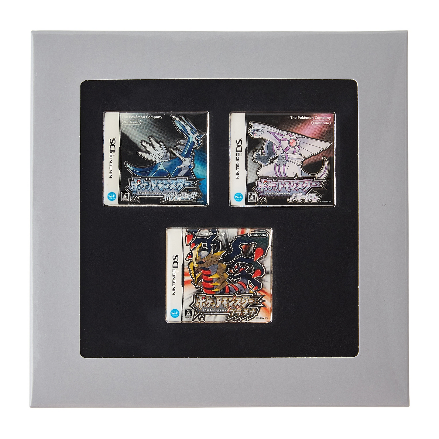Pokemon Center Release Year Package Pin Set: Diamond / Pearl / Platinum, Sparkly