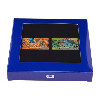 Pokemon Center Release Year Package Pin Set: FireRed & LeafGreen, GBA Box Art