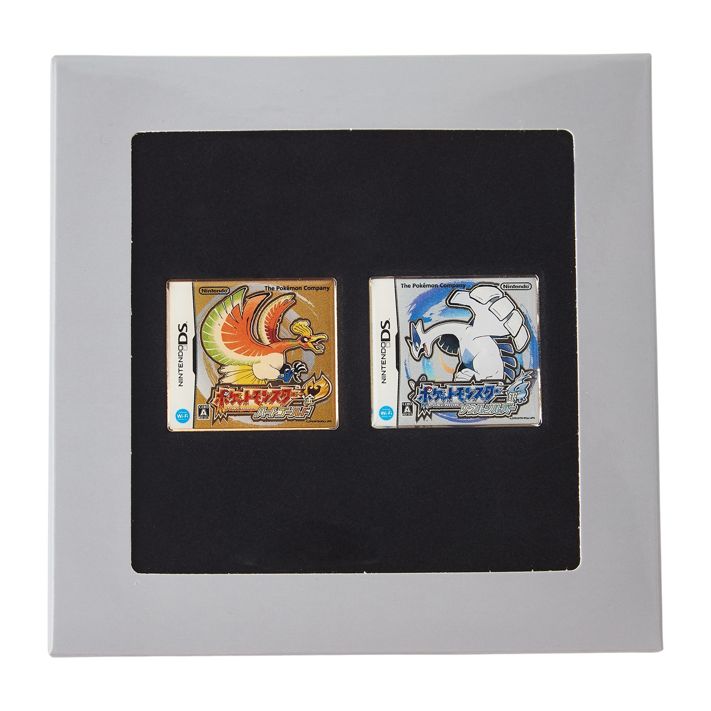 Pokemon Center Release Year Package Pin Set: HeartGold & SoulSilver
