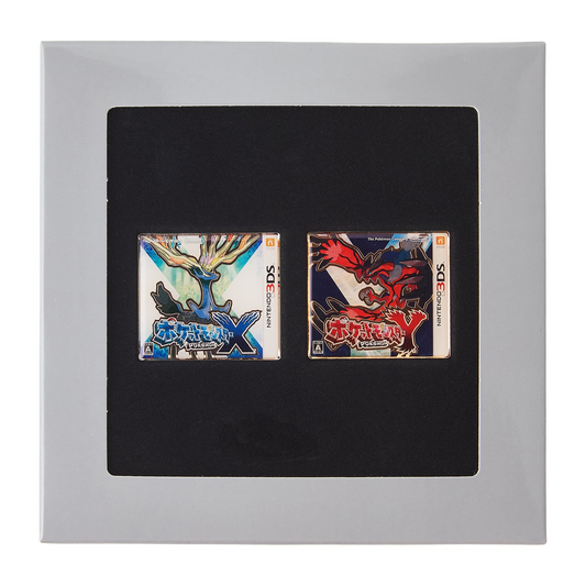 Pokemon Center Release Year Package Pin Set Pokémon X・Y, Glitter Border, 1.3"W