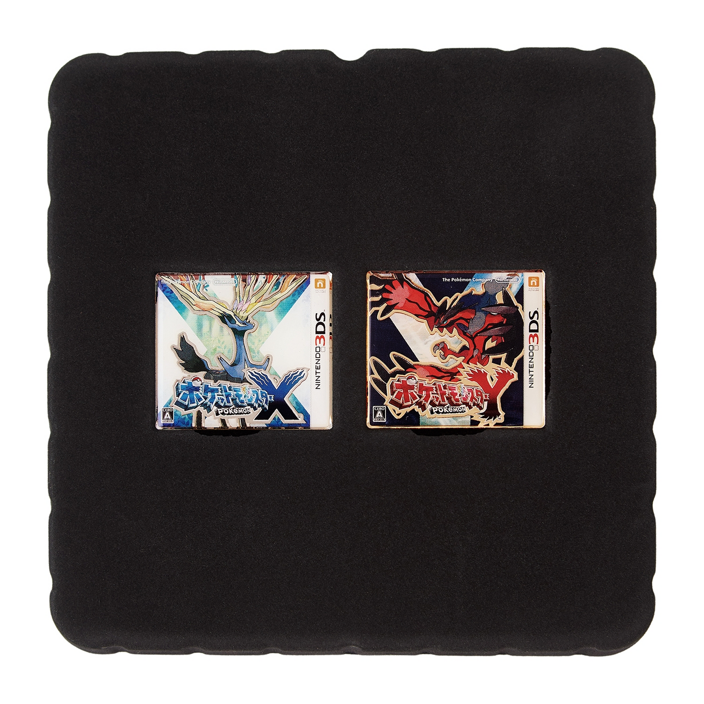 Pokemon Center Release Year Package Pin Set Pokémon X・Y, Glitter Border, 1.3"W