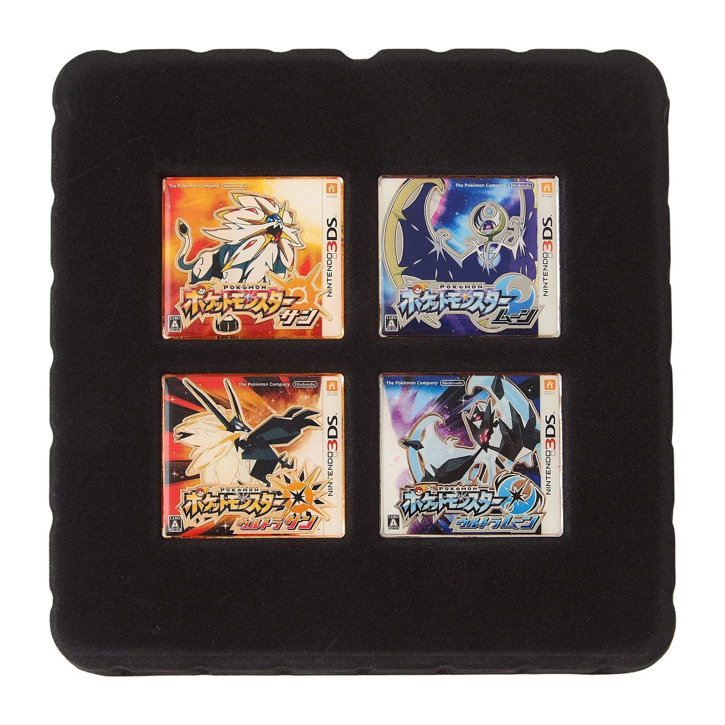 Pokemon Center Release Year Package Pin Set: Sun / Moon / US / UM,Sparkly Border