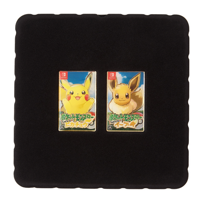 Pokemon Center Release Year Package Pin Set: Let's Go! Pikachu & Eevee, Sparkly