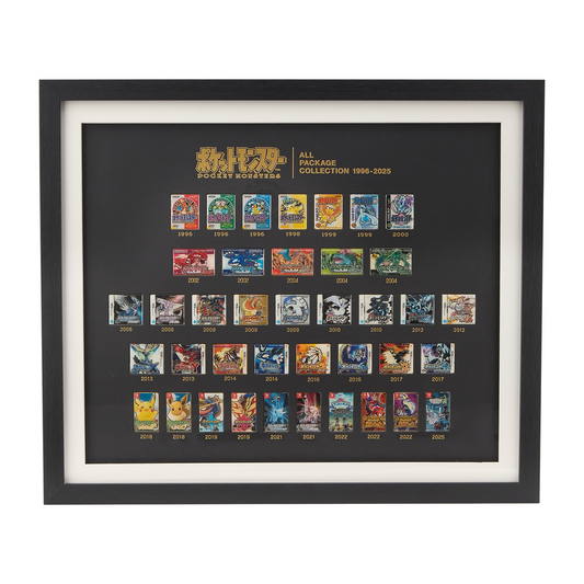 Pokemon Pin Badge All Package Collection 1996-2025 Framed Art Japan Official
