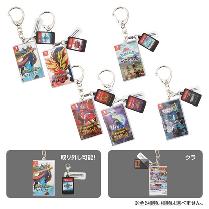 Pokemon Nintendo Switch Game Package & Card Keychain Collection Japan Random BOX