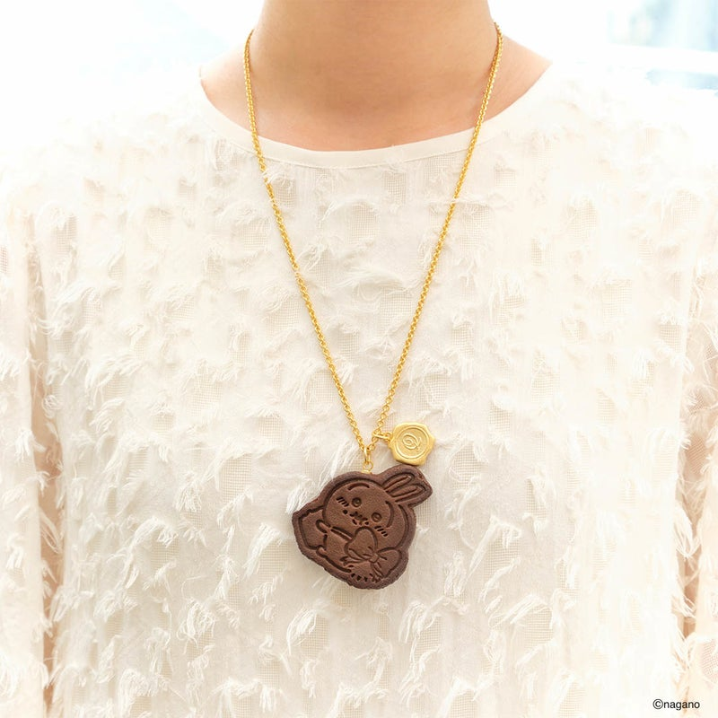 PSL Qpot Chiikawa Usagi Necklace Milk Cookie JAPAN limited