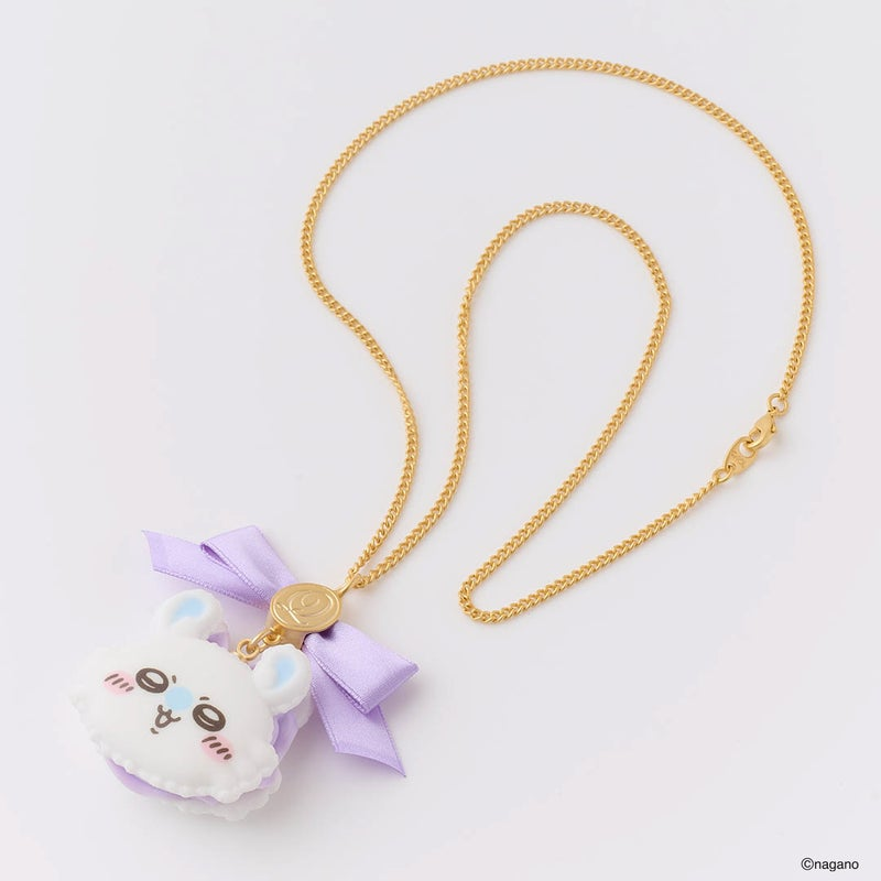 PSL Q-pot. Chiikawa Momonga Necklace Macaron JAPAN Limited