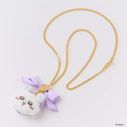PSL Q-pot. Chiikawa Momonga Necklace Macaron JAPAN Limited