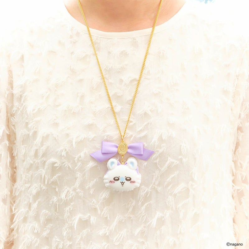 PSL Q-pot. Chiikawa Momonga Necklace Macaron JAPAN Limited