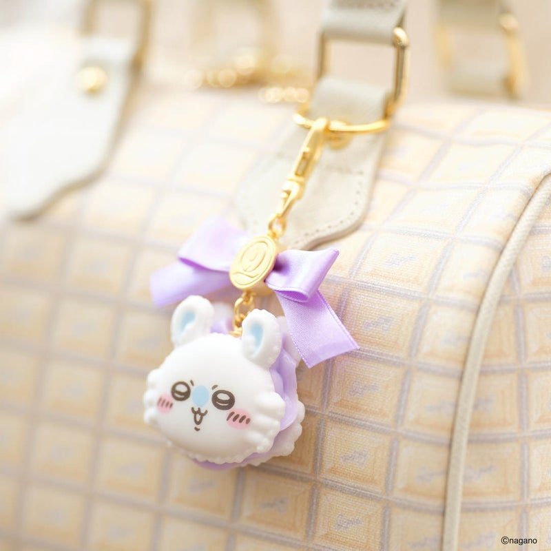 PSL Q-pot. Chiikawa Momonga Bag Charm Keychain Macaron JAPAN Limited