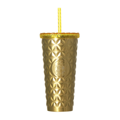 Starbucks Japan Color Your Summer 2026 Stainless Steel Cold Cup Tumbler Yellow 591ml