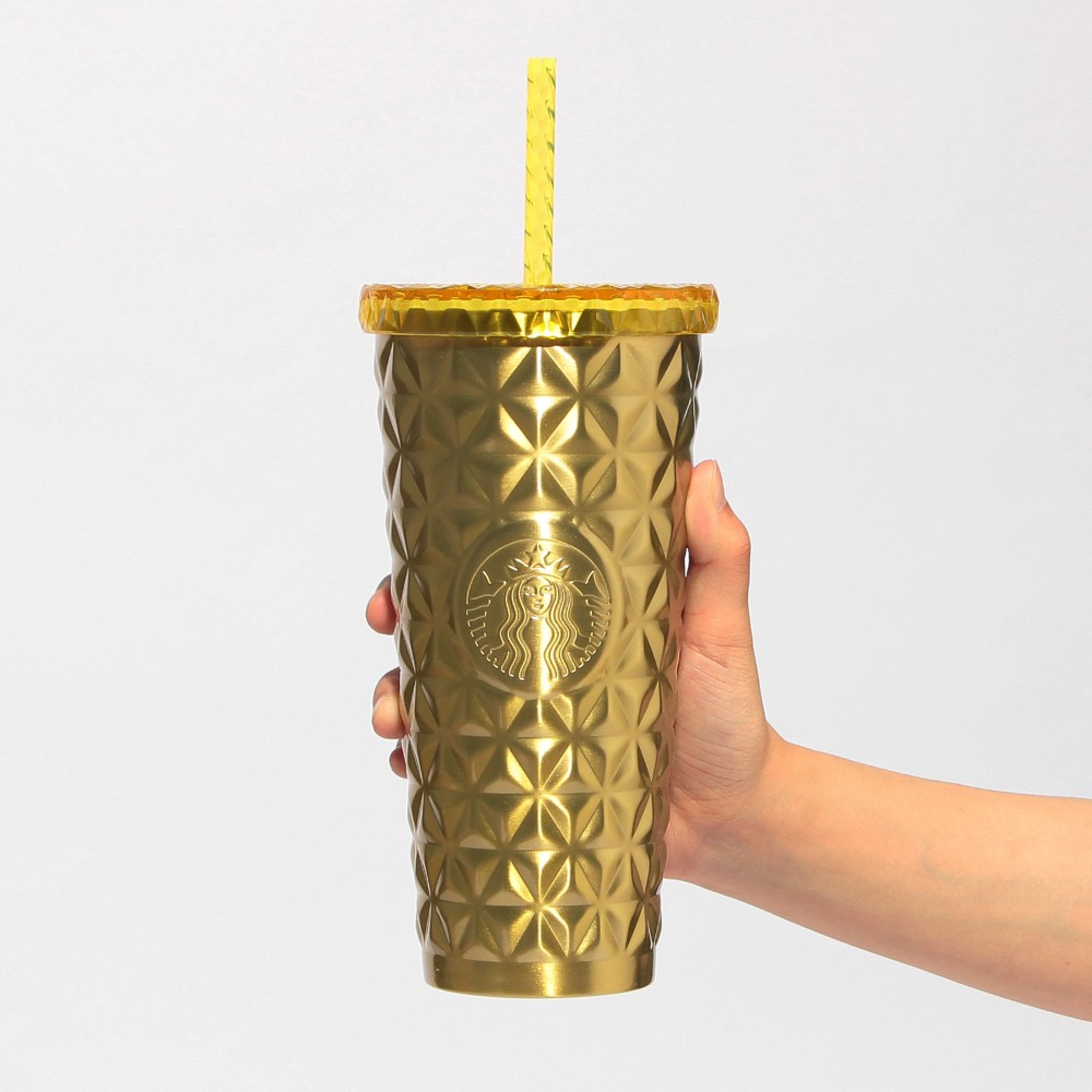 Starbucks Japan Color Your Summer 2026 Stainless Steel Cold Cup Tumbler Yellow 591ml