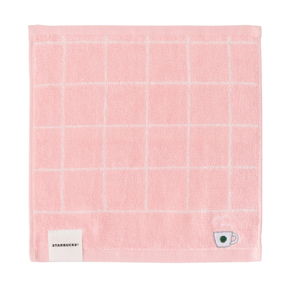 Starbucks Japan Summer 2026 Checkered Pink Towel Handkerchief Gift Set