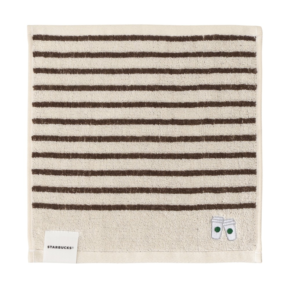 Starbucks Japan Summer 2026 Striped Brown Towel Handkerchief Gift Set