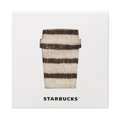 Starbucks Japan Summer 2026 Striped Brown Towel Handkerchief Gift Set