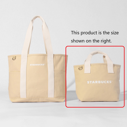 Starbucks Japan Summer 2026 Canvas Tote Bag Gray Size S