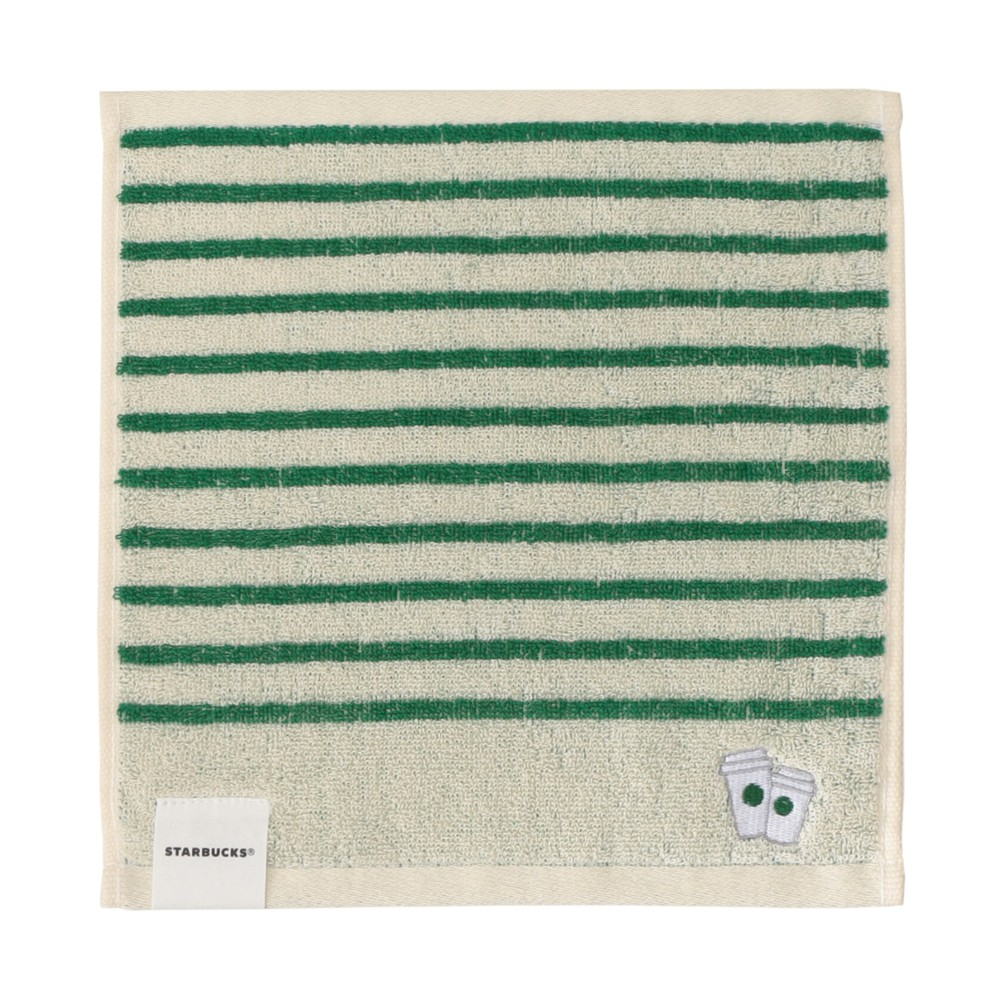 Starbucks Japan Summer 2026 Border Green Towel Handkerchief Gift Set