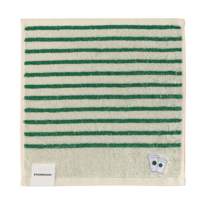 Starbucks Japan Summer 2026 Border Green Towel Handkerchief Gift Set
