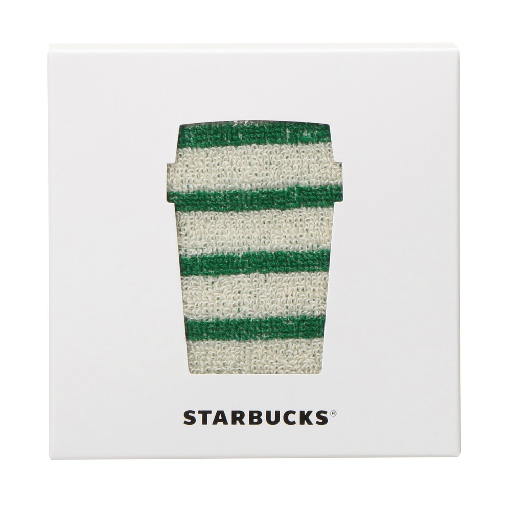 Starbucks Japan Summer 2026 Border Green Towel Handkerchief Gift Set