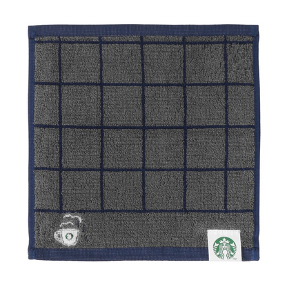 Starbucks Japan Summer 2026 Checkered Navy Towel Handkerchief Gift Set