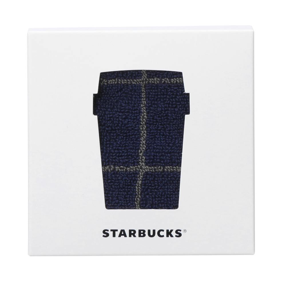 Starbucks Japan Summer 2026 Checkered Navy Towel Handkerchief Gift Set