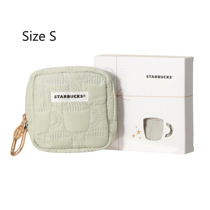Starbucks Japan Summer 2026 Quilted Pouch Gift Set Mug Green S