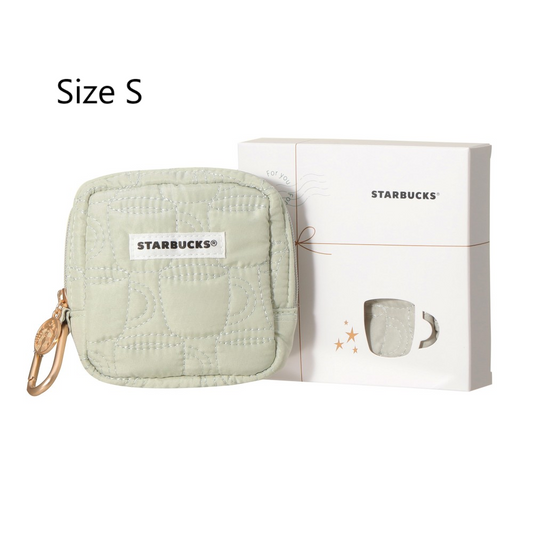 Starbucks Japan Summer 2026 Quilted Pouch Gift Set Mug Green S