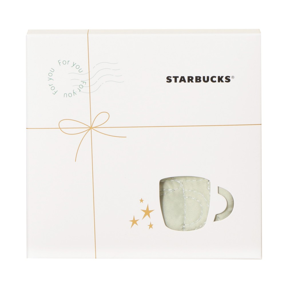 Starbucks Japan Summer 2026 Quilted Pouch Gift Set Mug Green S