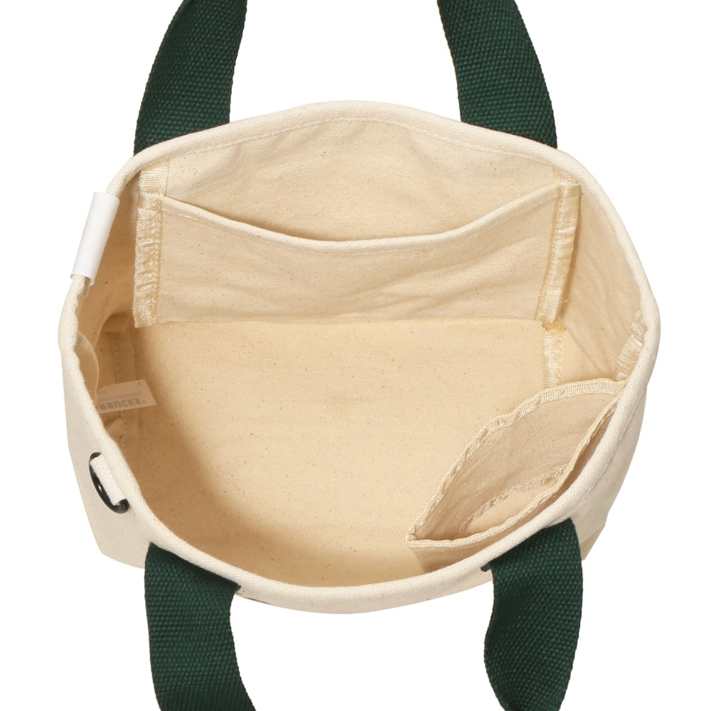 Starbucks Japan Summer 2026 Canvas Tote Bag Beige Green Size S