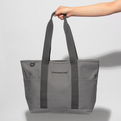 Starbucks Japan Summer 2026 Canvas Tote Bag Gray Size M