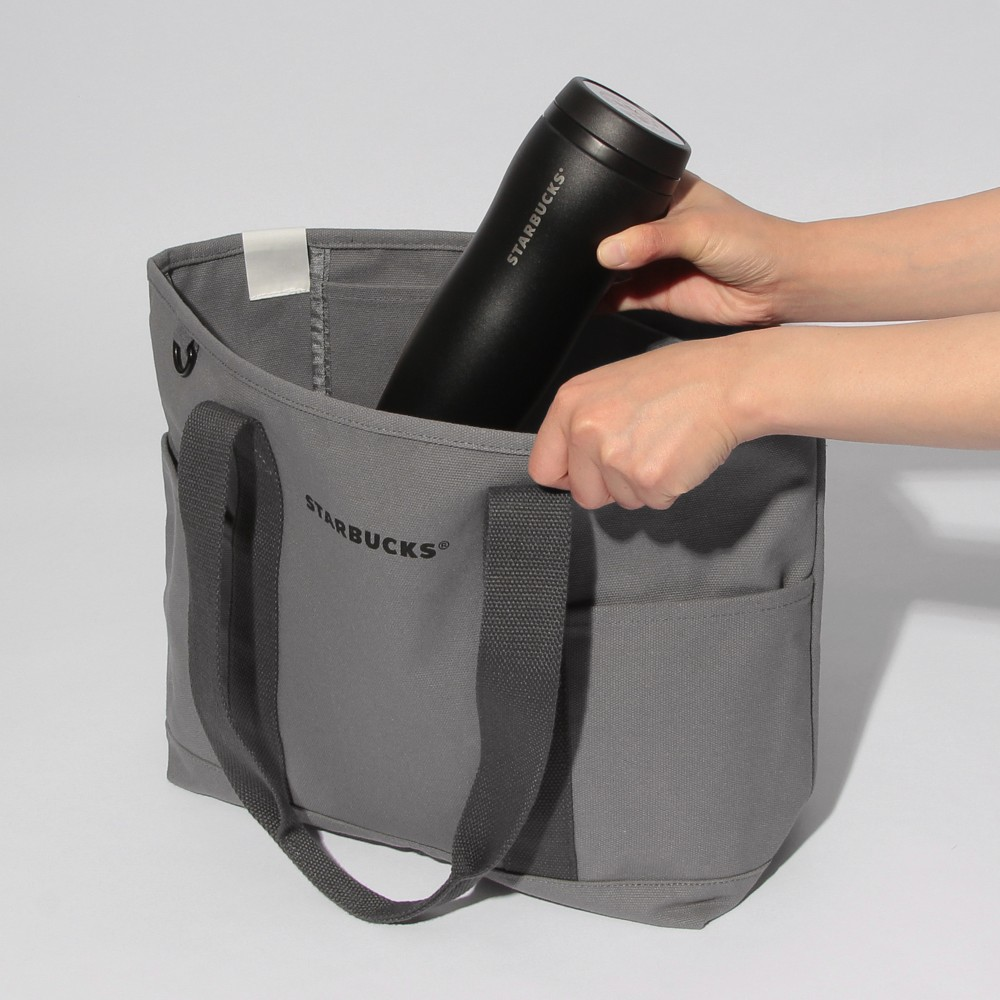 Starbucks Japan Summer 2026 Canvas Tote Bag Gray Size M
