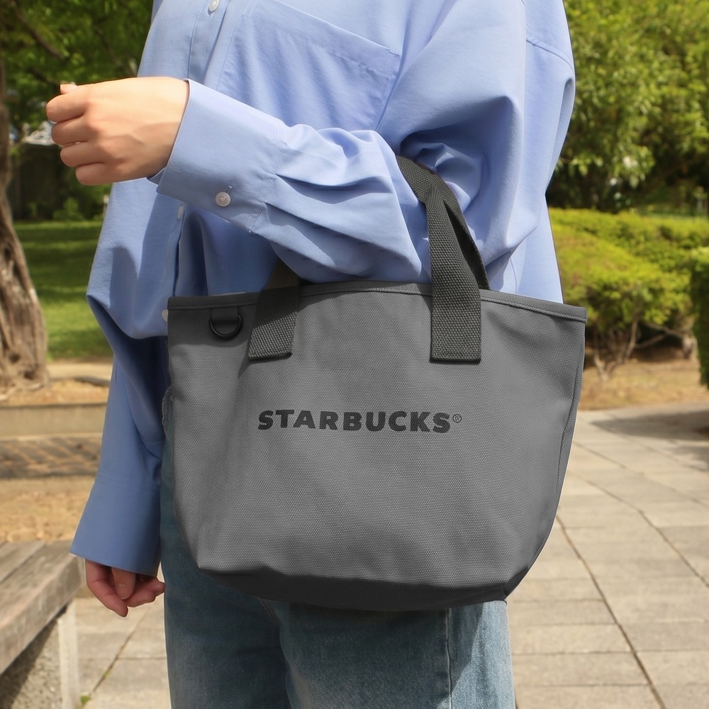 Starbucks Japan Summer 2026 Canvas Tote Bag Gray Size S