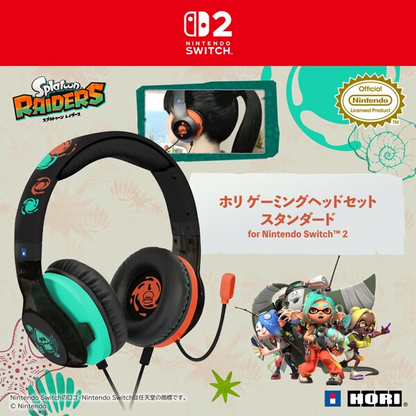 PSL Splatoon Raiders HORI Gaming Headset Standard for Nintendo Switch 2