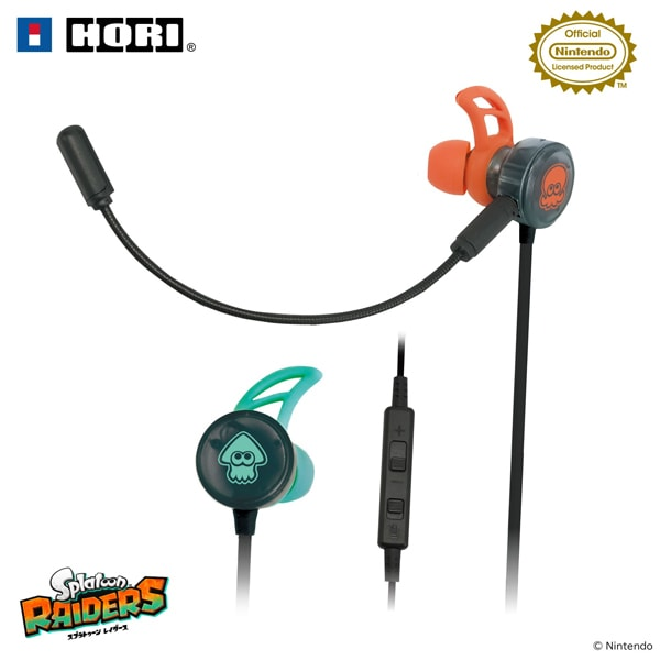 PSL Splatoon Raiders Gaming Headset In-Ear for Nintendo Switch 2 Official HORI