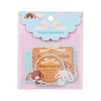 Sugar Bunnies Biscuit Design Limited Sticker Set JAPAN NEW