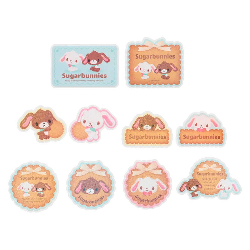 Sugar Bunnies Biscuit Design Limited Sticker Set JAPAN NEW
