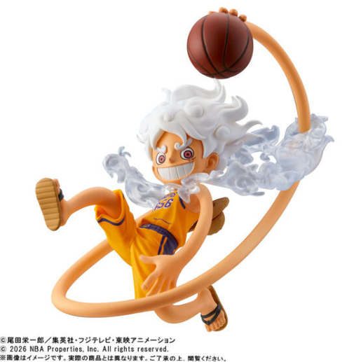 PSL One Piece x NBA WCF World Collectable Figure Gear 5 Luffy 9cm