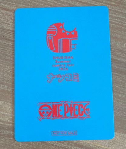 ONE PIECE METAKIRA LUFFY CARD RARE JAPAN SIGN SUMMER COMIC FAIR NATSU COMI 2026