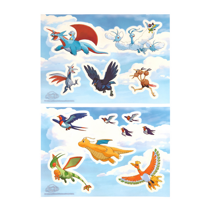 Pokemon Center Original Soaring Dreams Window Sticker Jul.2