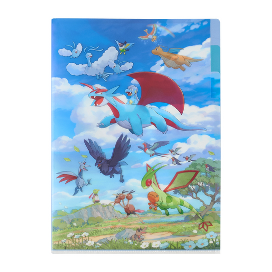 Pokemon Center Original Soaring Dreams A4 3-Pocket Clear Folder Jul.2