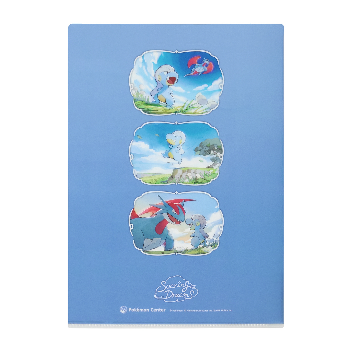 Pokemon Center Original Soaring Dreams A4 3-Pocket Clear Folder Jul.2