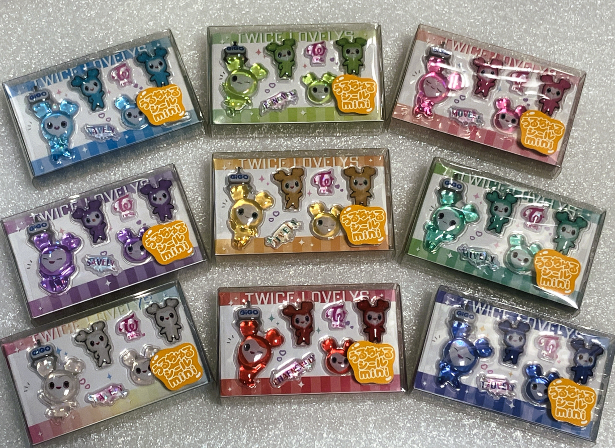 TWICE LOVELYS GIGO Stickers All 9 Types JAPAN limited