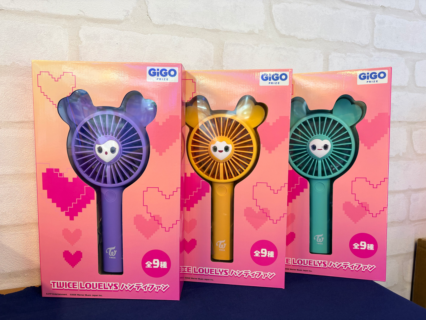 TWICE LOVELYS GIGO Handheld Fan All 9 Types JAPAN limited