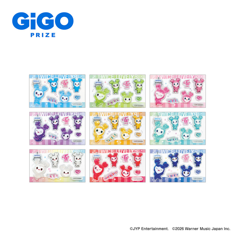 TWICE LOVELYS GIGO Stickers All 9 Types JAPAN limited