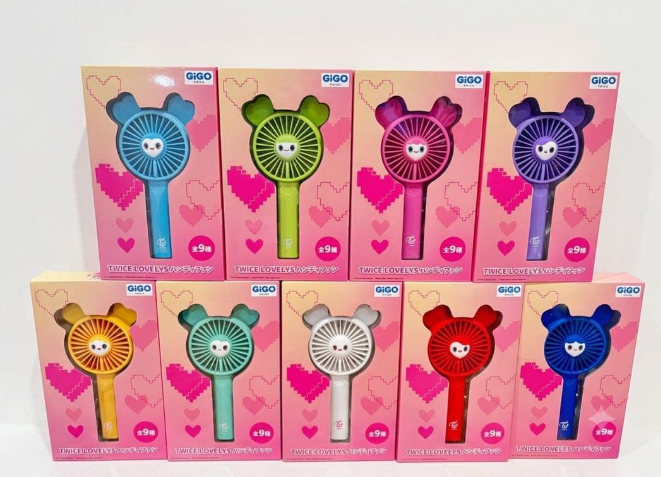 TWICE LOVELYS GIGO Handheld Fan All 9 Types JAPAN limited
